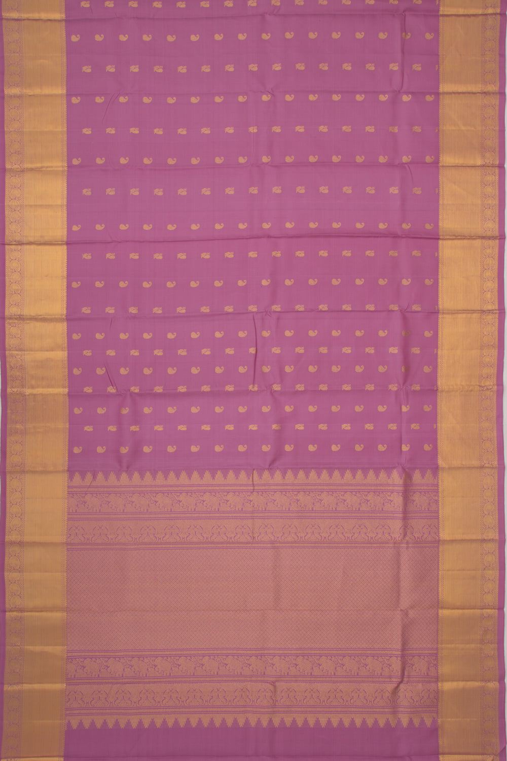 Kanchipuram Silk Butta Lavender Saree