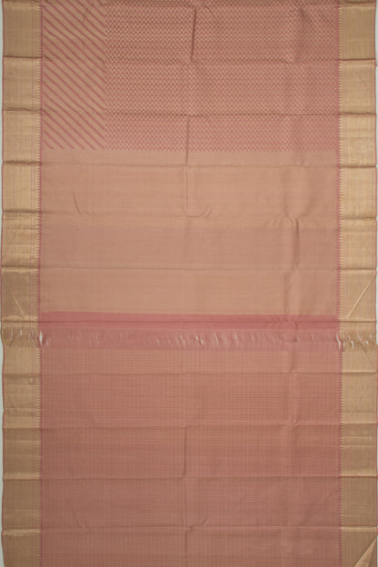 Kanchipuram Silk Brocade Snuff Saree