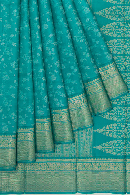 Taranga Kanchi Silk Jacquard Sea Green Saree