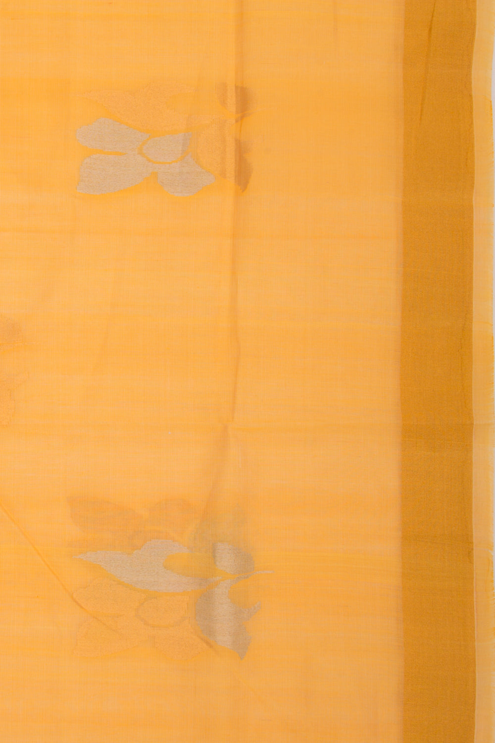 Uppada Silk Butta Butta Yellow Saree