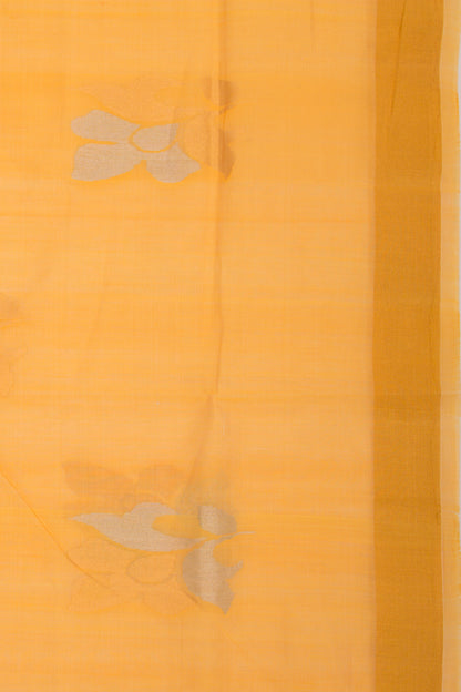 Uppada Silk Butta Butta Yellow Saree