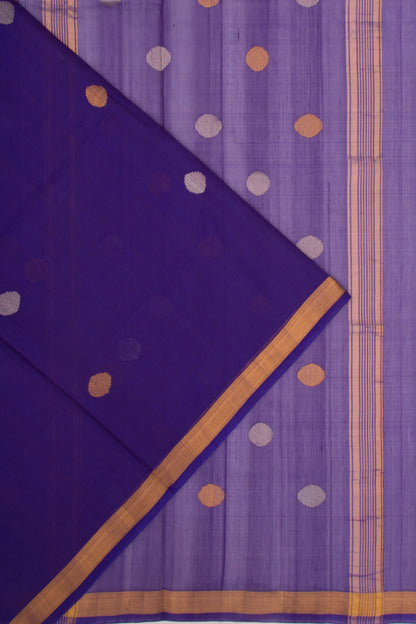 Uppada Silk Butta Butta Violet Saree