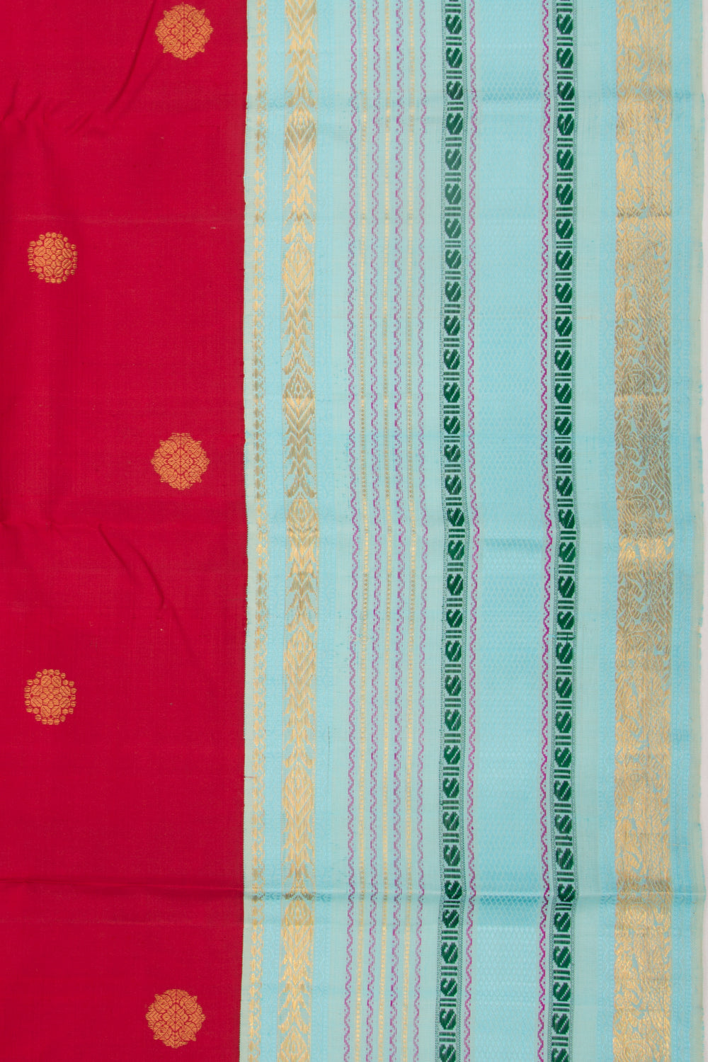 Kanchipuram Silk Butta Red Saree