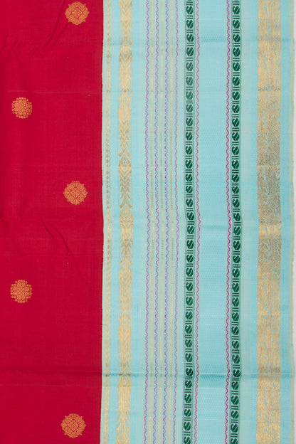 Kanchipuram Silk Butta Red Saree