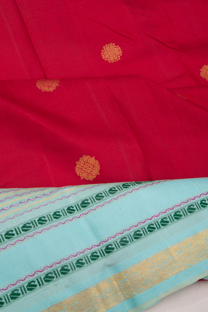 Kanchipuram Silk Butta Red Saree