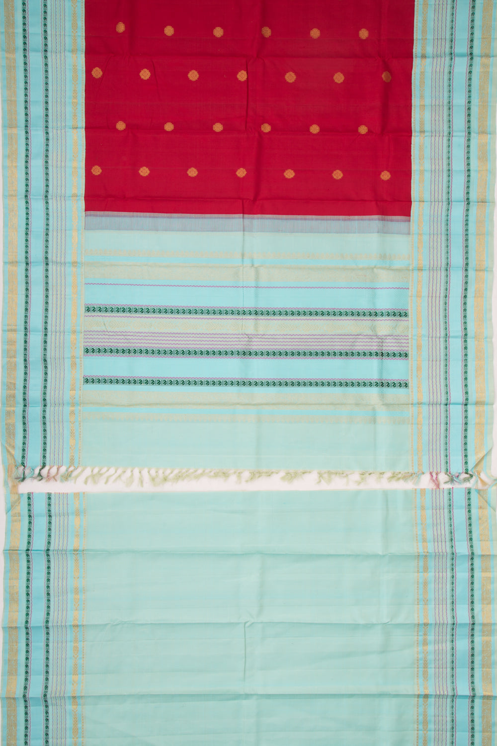 Kanchipuram Silk Butta Red Saree