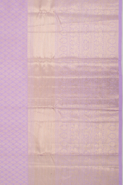 Kanchipuram Silk Brocade Lavender Saree