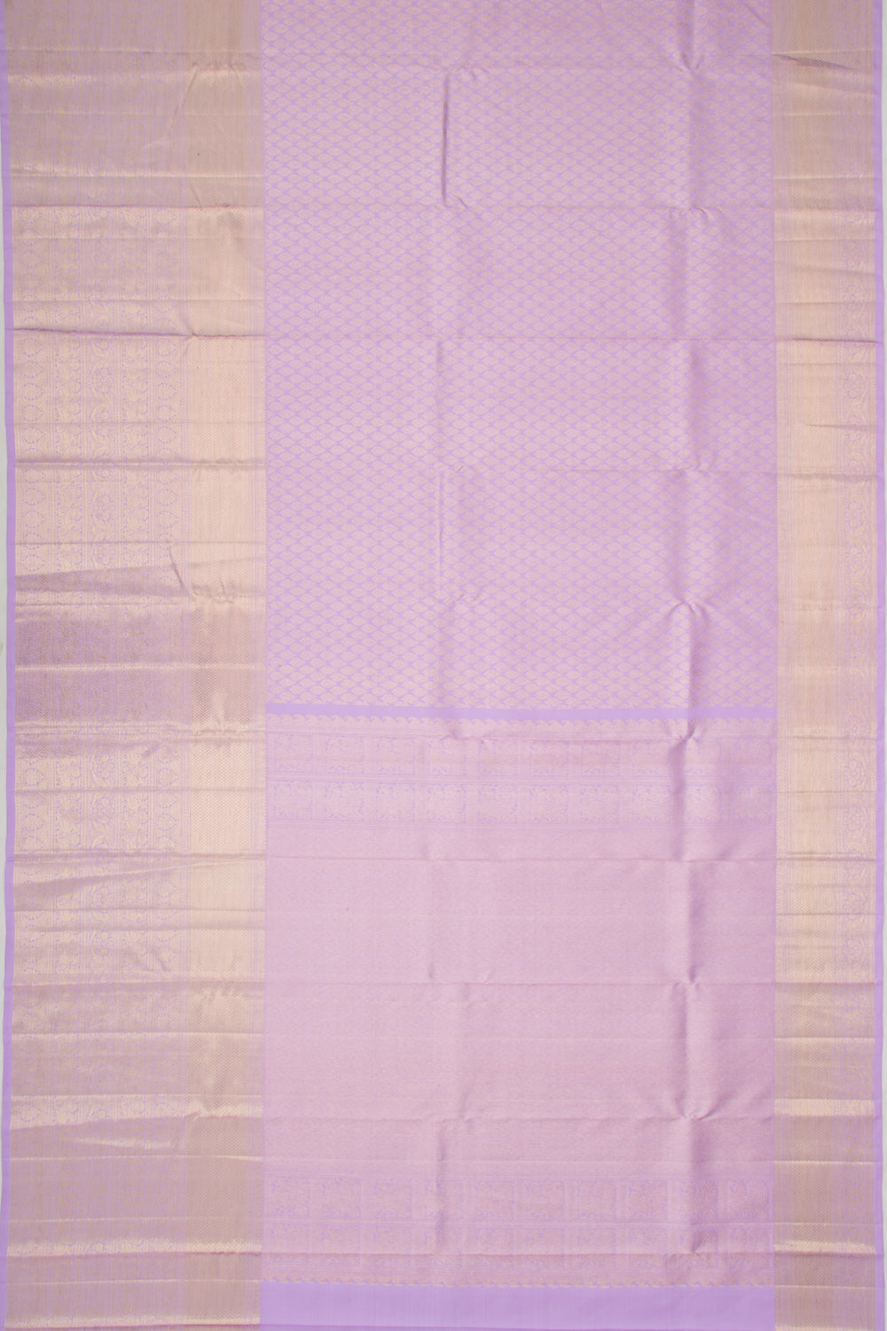 Kanchipuram Silk Brocade Lavender Saree