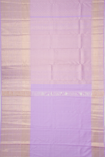 Kanchipuram Silk Brocade Lavender Saree