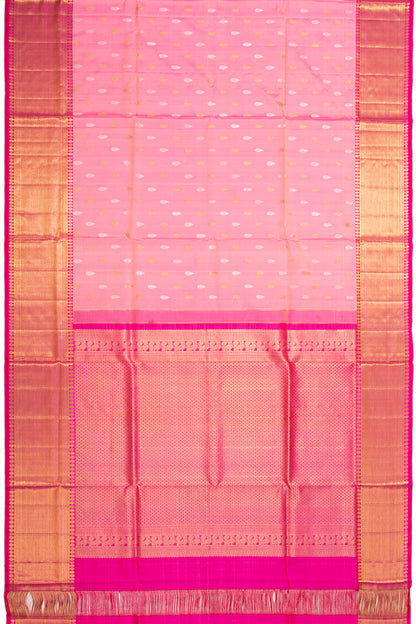 Kanchipuram Silk Butta Baby Pink Saree