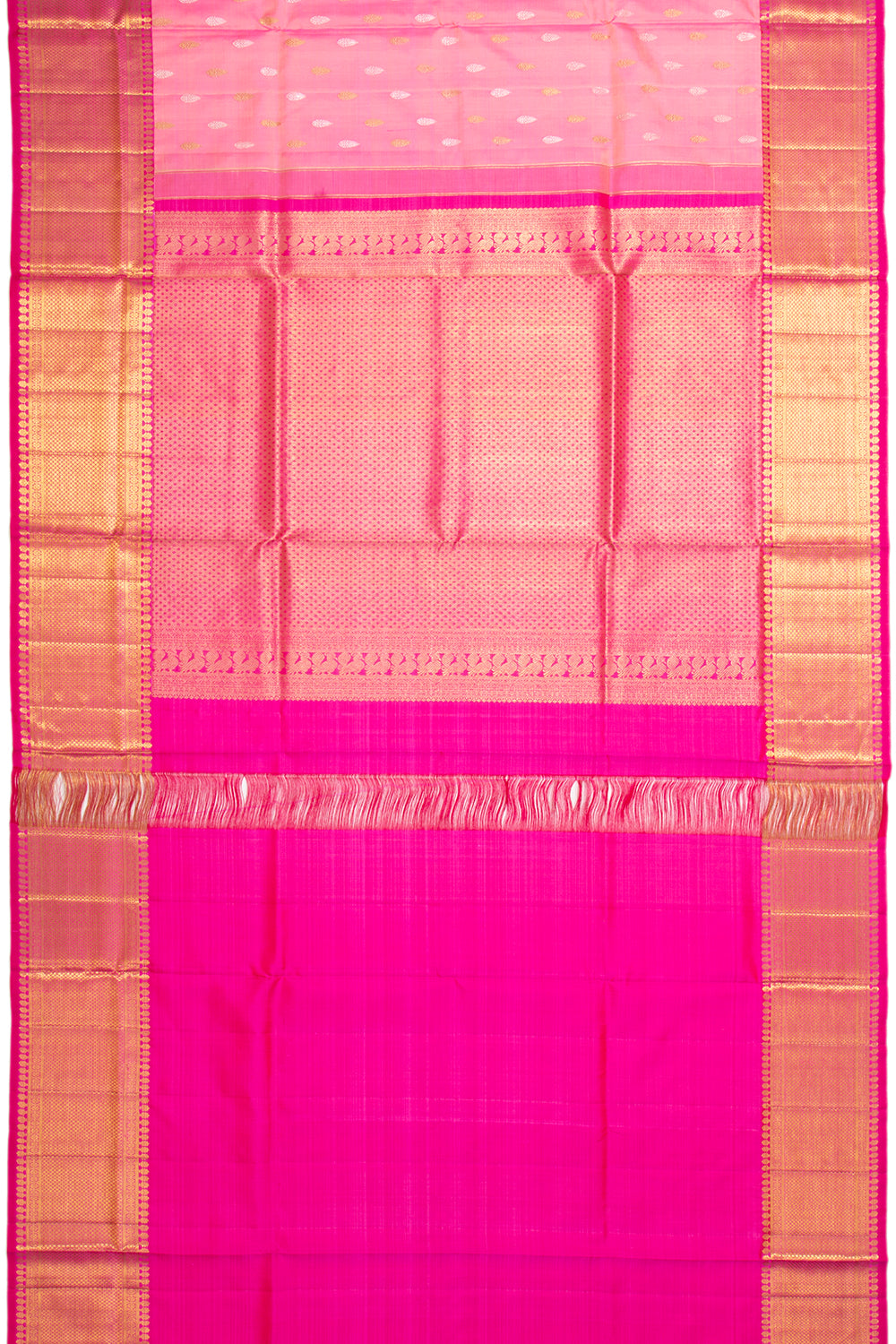 Kanchipuram Silk Butta Baby Pink Saree