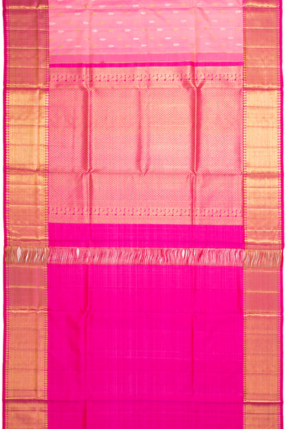 Kanchipuram Silk Butta Baby Pink Saree