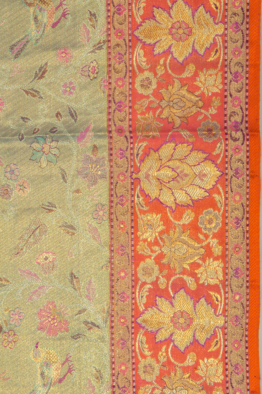 Kanchipuram Silk Tissue Jaal Blue Saree