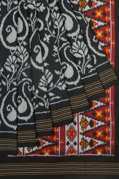 Pochampally Silk Ikat Black Saree