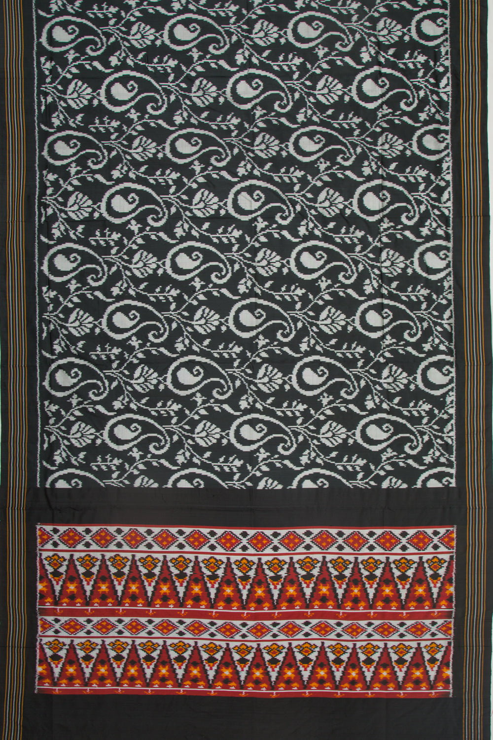 Pochampally Silk Ikat Black Saree