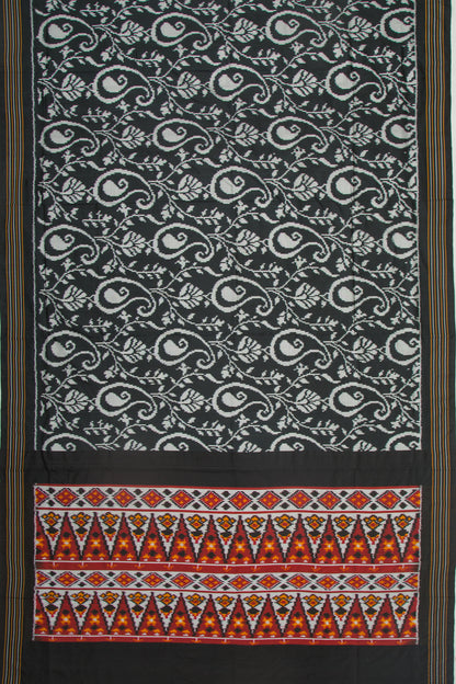 Pochampally Silk Ikat Black Saree