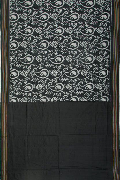 Pochampally Silk Ikat Black Saree