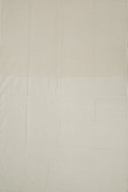Dhakai Organza Butta Off White Saree