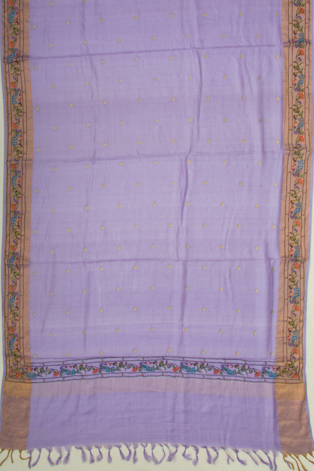 Soft Tussar Butta Lavender Saree