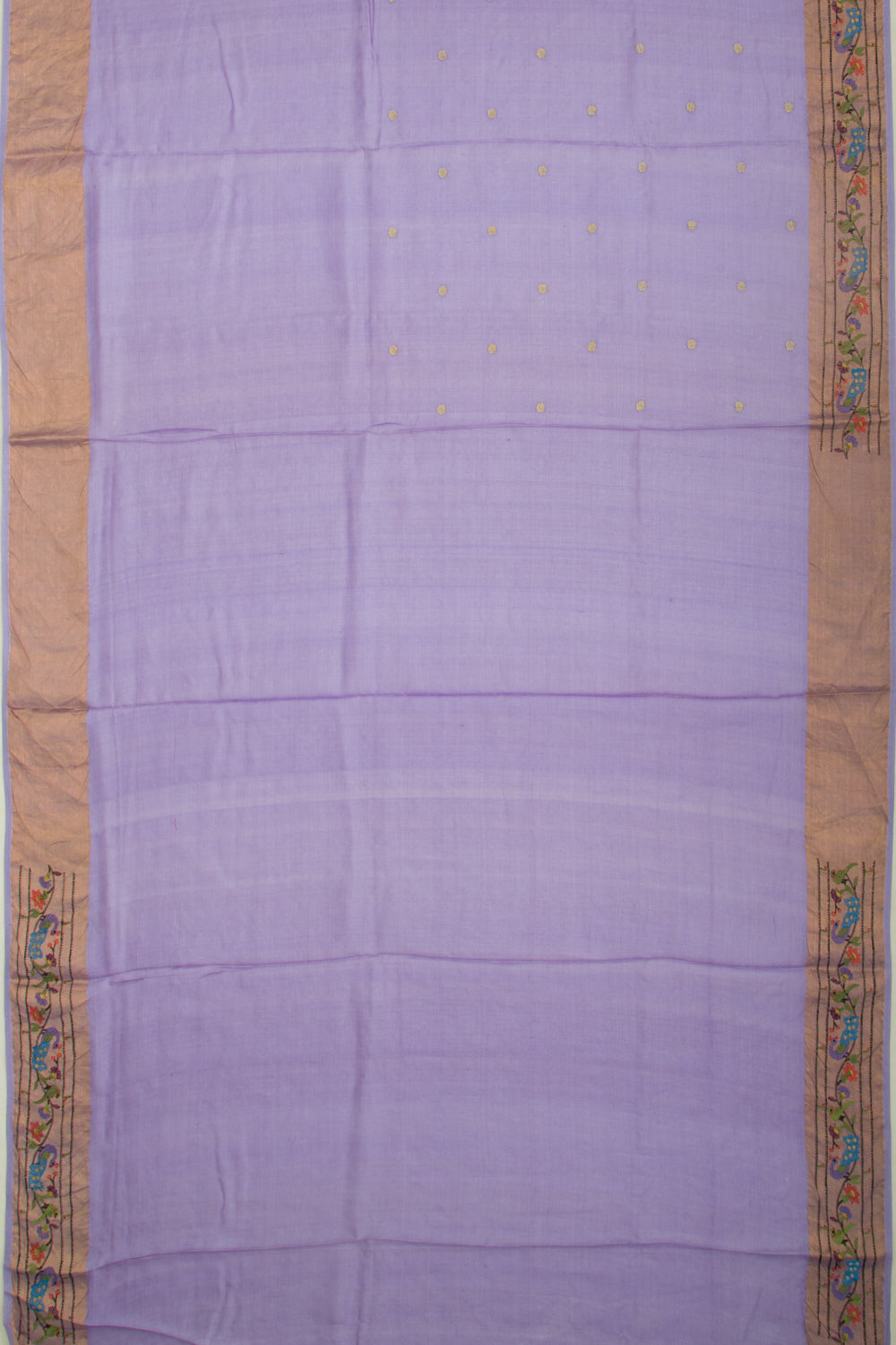 Soft Tussar Butta Lavender Saree