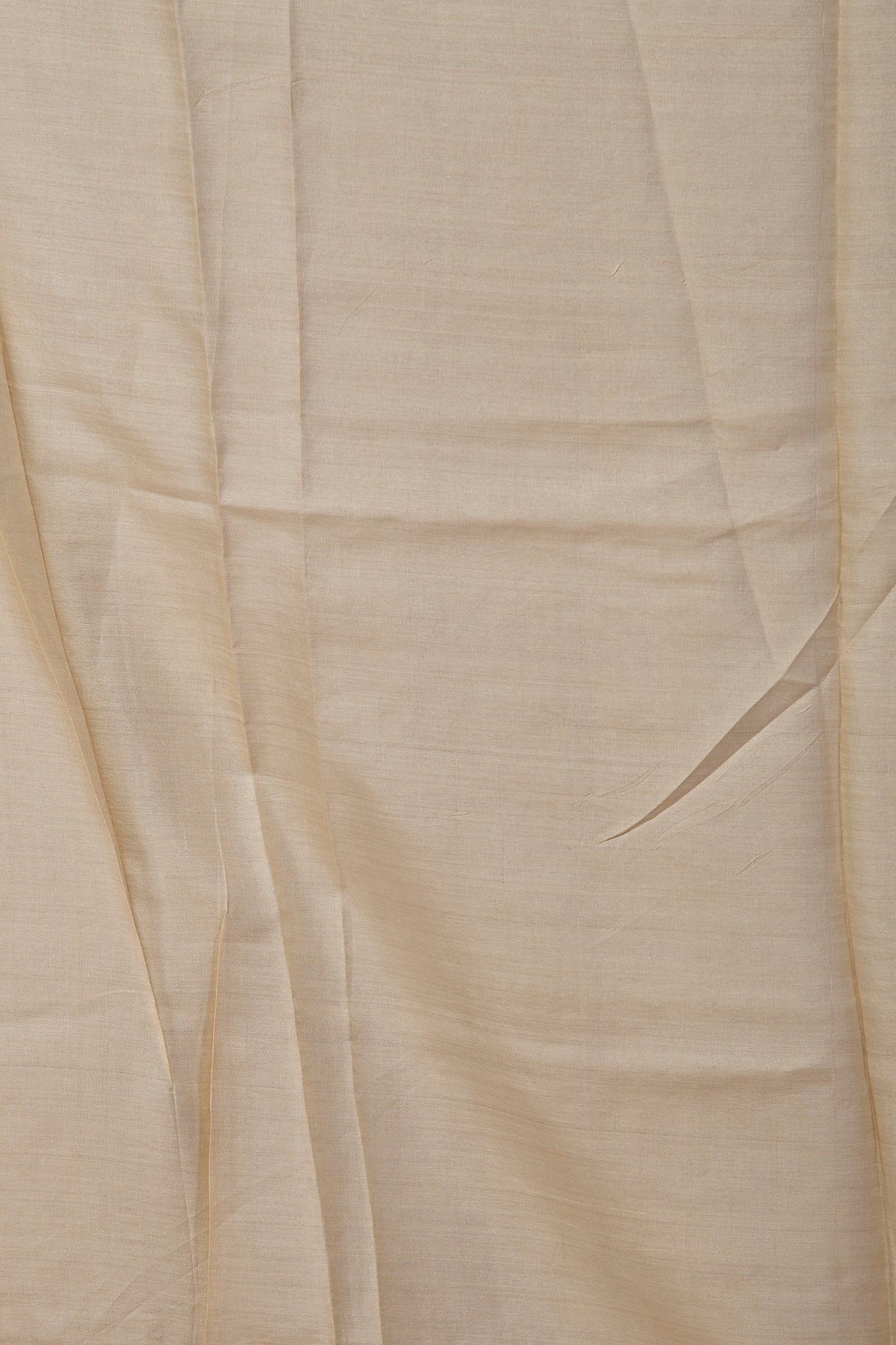Tussar Floral Printed Cream Saree With Embroidery Border