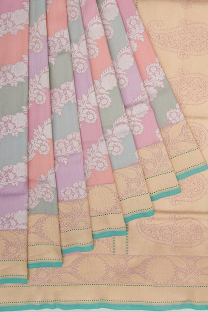 Banarasi Silk Tissue Jaal Rangkat Saree