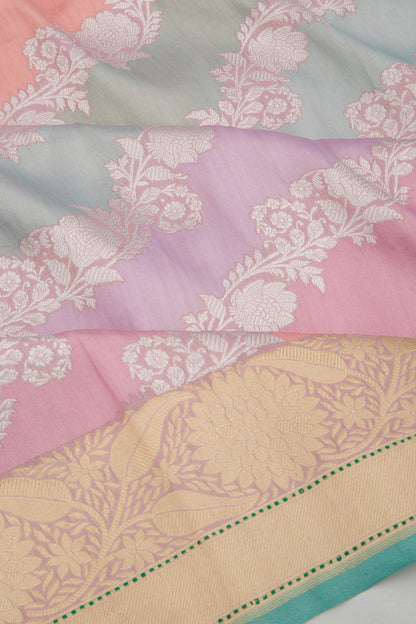 Banarasi Silk Tissue Jaal Rangkat Saree