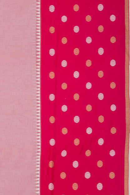 Banarasi Kora Organza Tissue Plain Lavender Saree