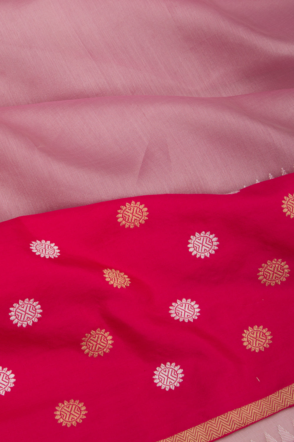 Banarasi Kora Organza Tissue Plain Lavender Saree