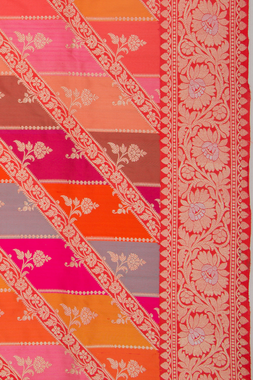 Banarasi Silk Rangkat Red Saree