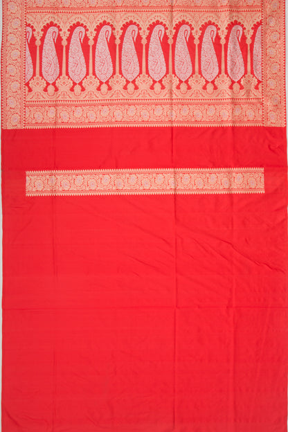 Banarasi Silk Rangkat Red Saree