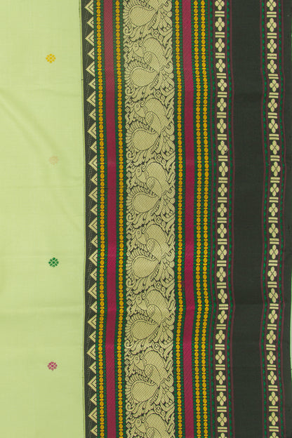 Kanchipuram Silk Butta Pista Green Saree