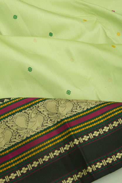 Kanchipuram Silk Butta Pista Green Saree