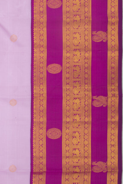 Kanchipuram Silk Butta Lavender Saree