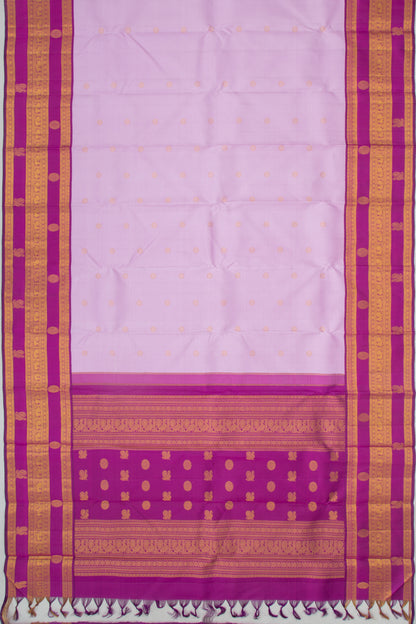 Gadwal Silk Butta Lavender Saree
