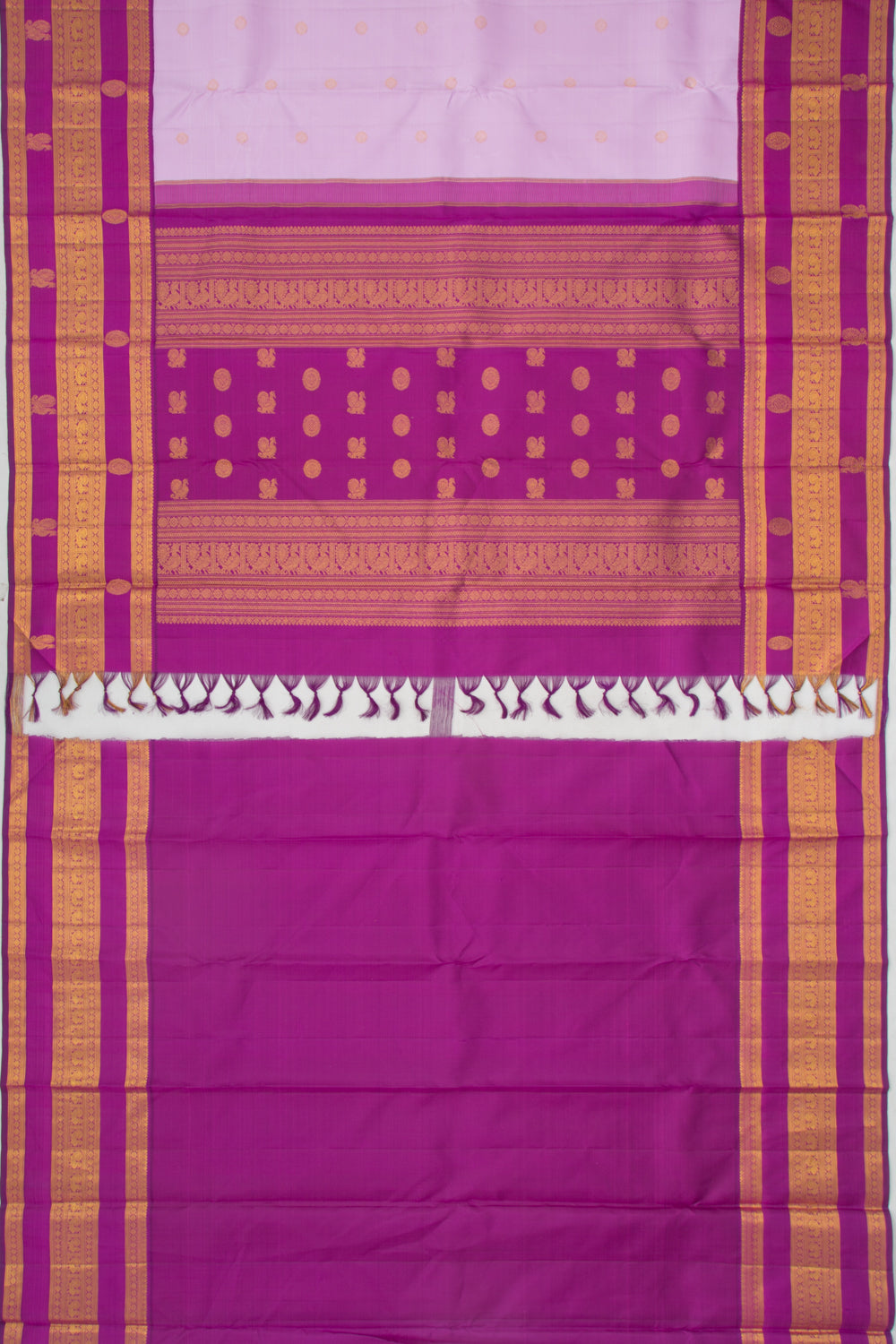 Kanchipuram Silk Butta Lavender Saree