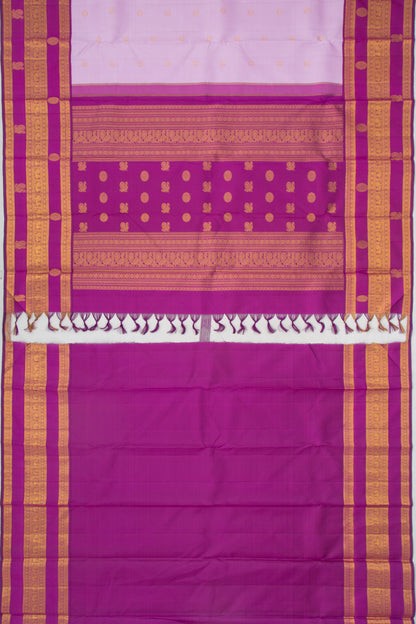 Kanchipuram Silk Butta Lavender Saree