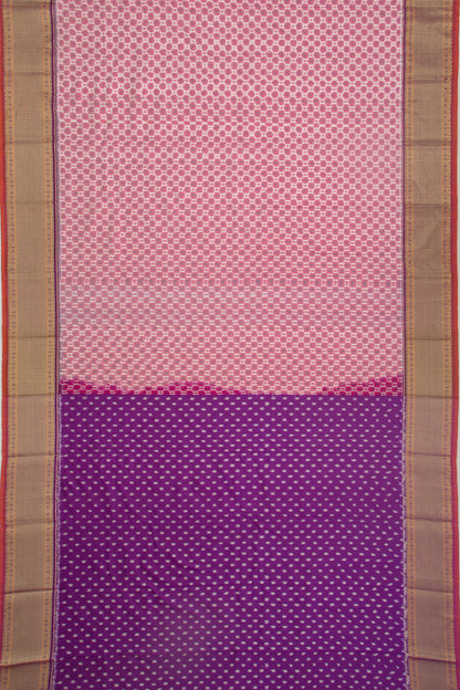 Kanchipuram Silk Ikat Pink Saree