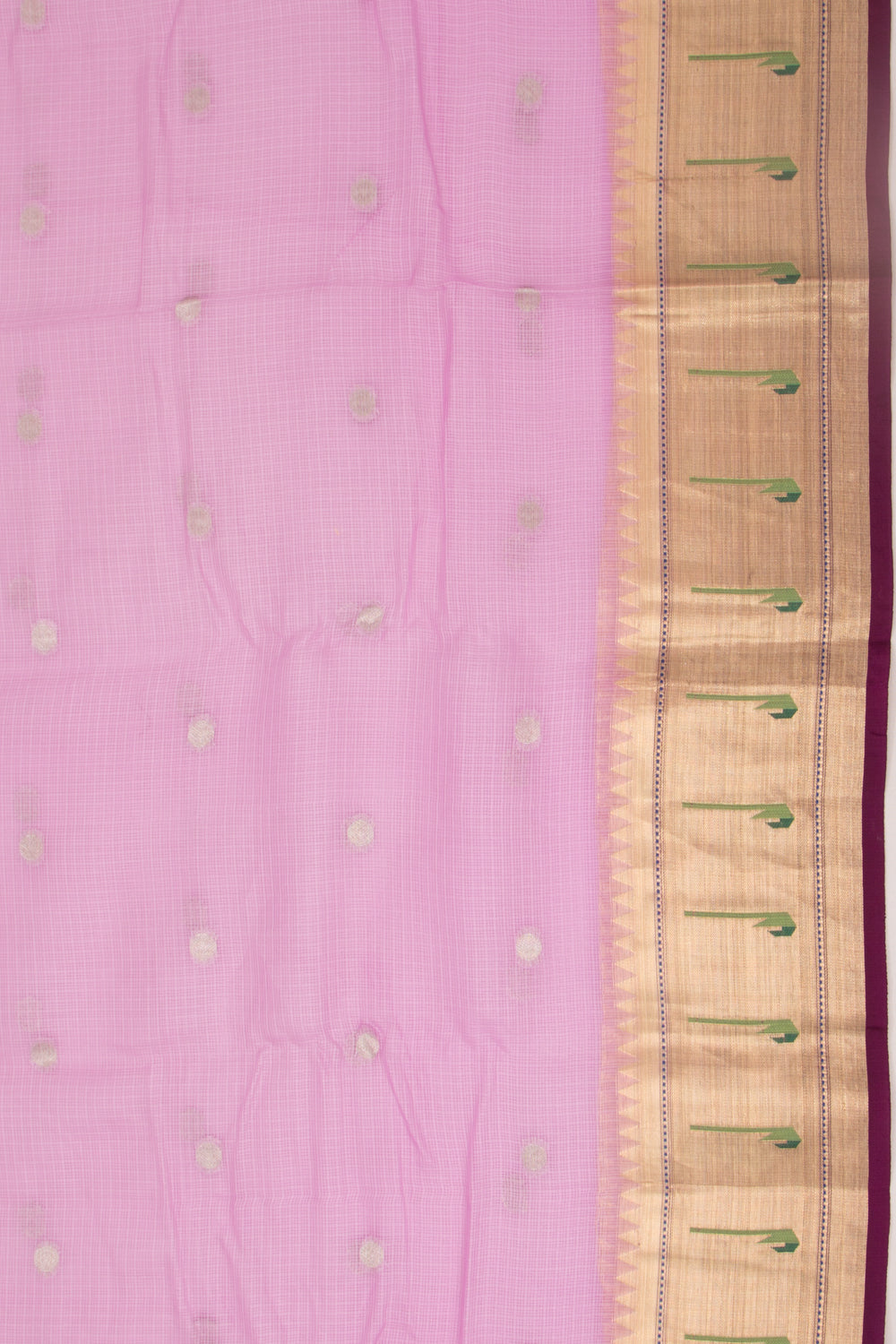 Kota Soft Silk Butta Lavender Saree