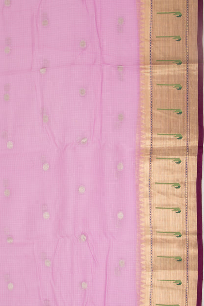 Kota Soft Silk Butta Lavender Saree
