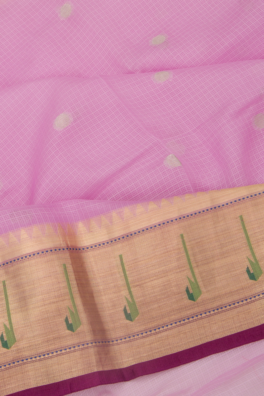 Kota Soft Silk Butta Lavender Saree