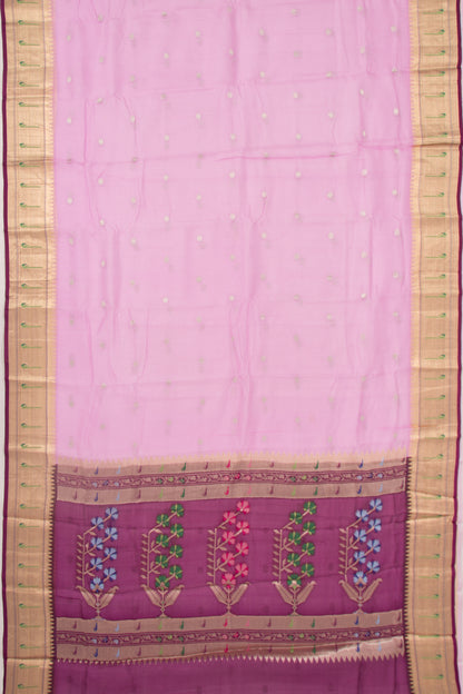 Kota Soft Silk Butta Lavender Saree