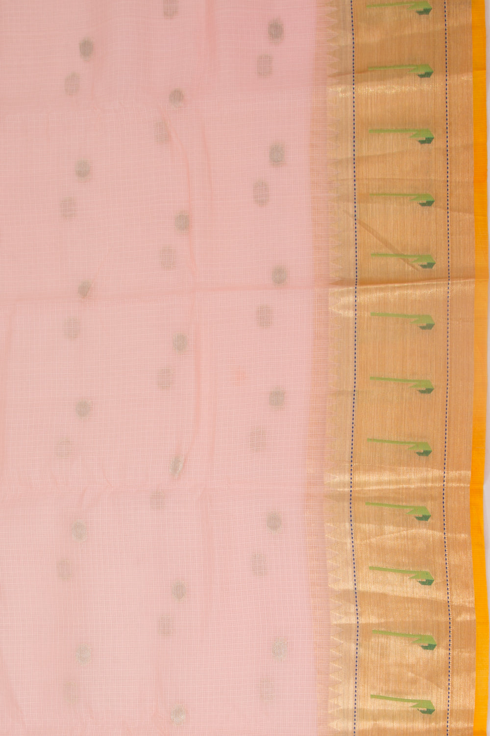 Kota Soft Silk Butta Peach Saree