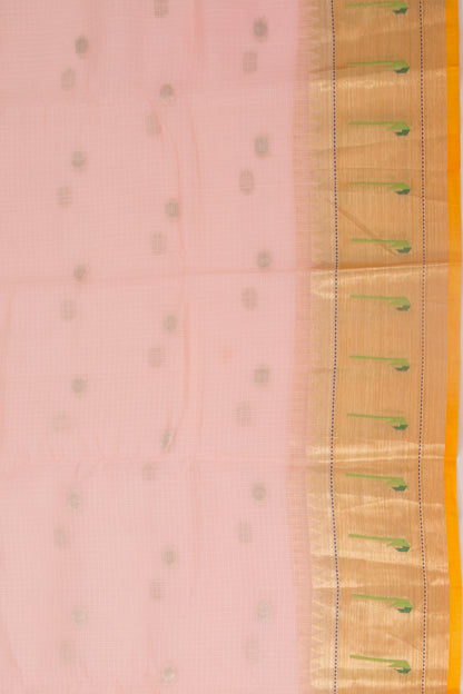 Kota Soft Silk Butta Peach Saree