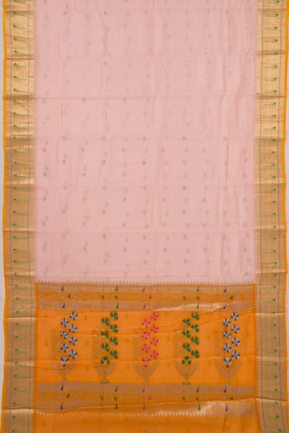 Kota Soft Silk Butta Peach Saree
