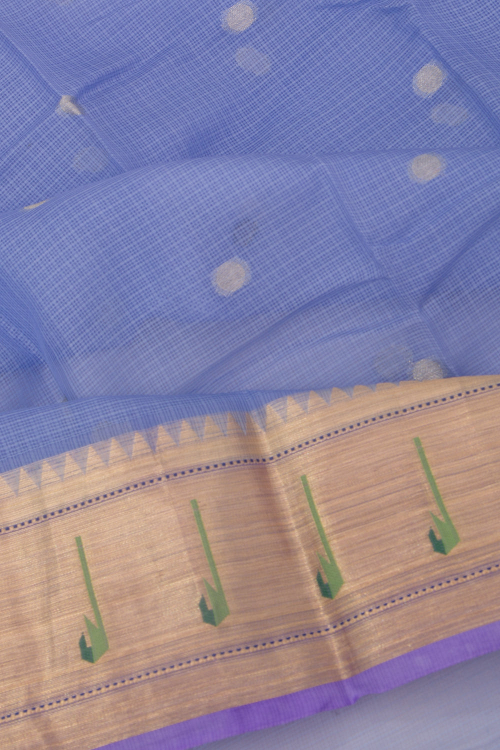 Kota Soft Silk Butta Pastel Blue Saree