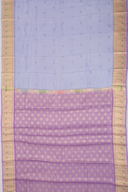 Kota Soft Silk Butta Pastel Blue Saree