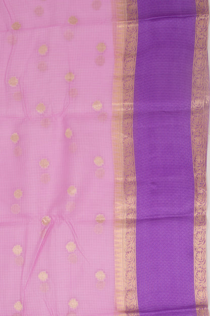 Kota Soft Silk Butta Lavender Saree
