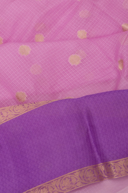 Kota Soft Silk Butta Lavender Saree