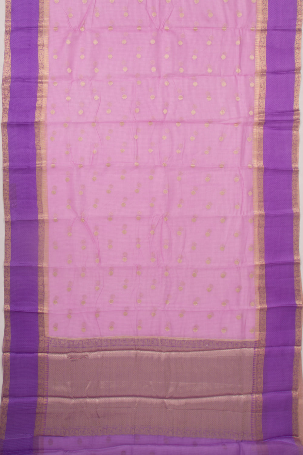Kota Soft Silk Butta Lavender Saree